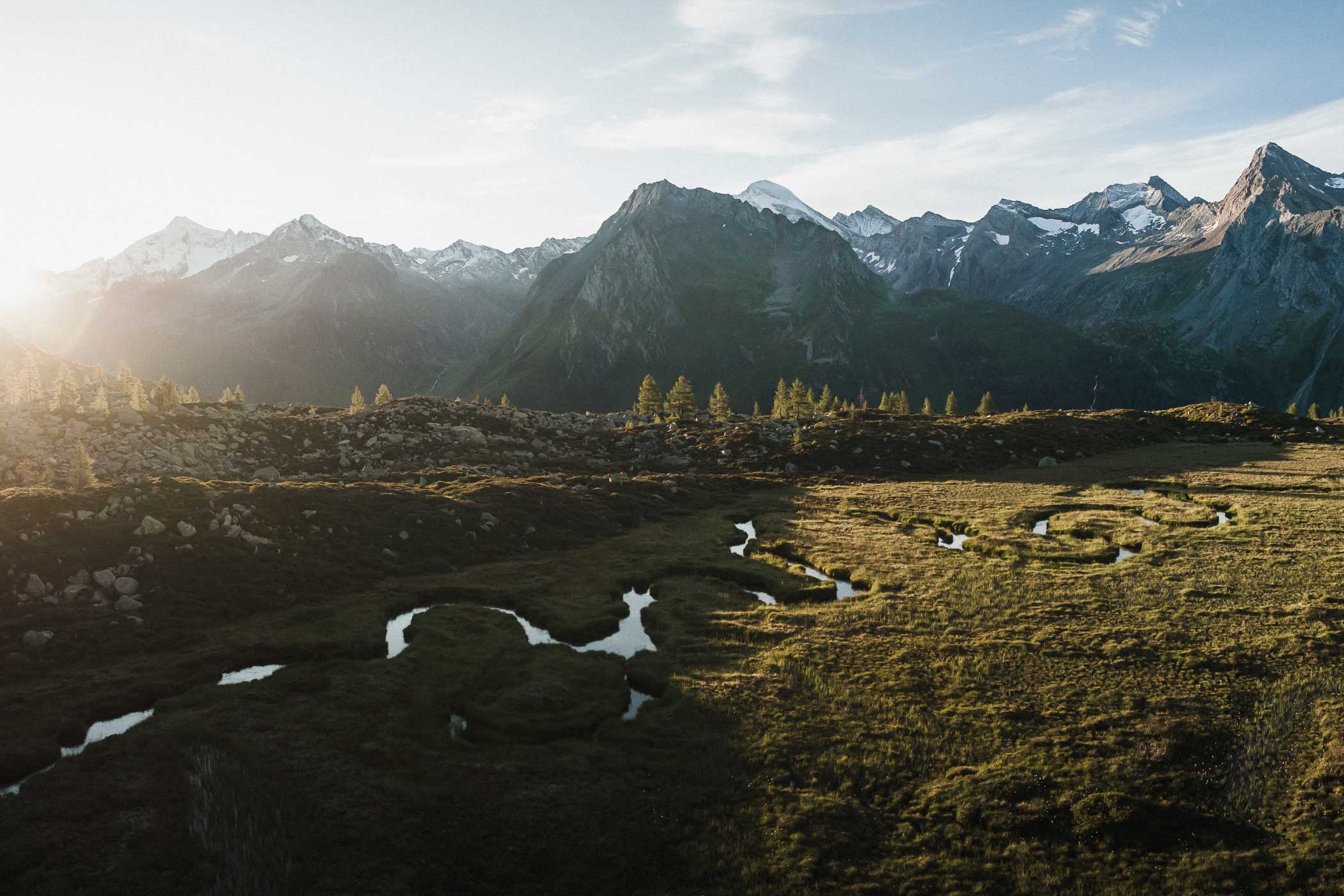 Almen- & Berglandschaft in den Ahrntaler Bergen - Hotel Sonnleiten