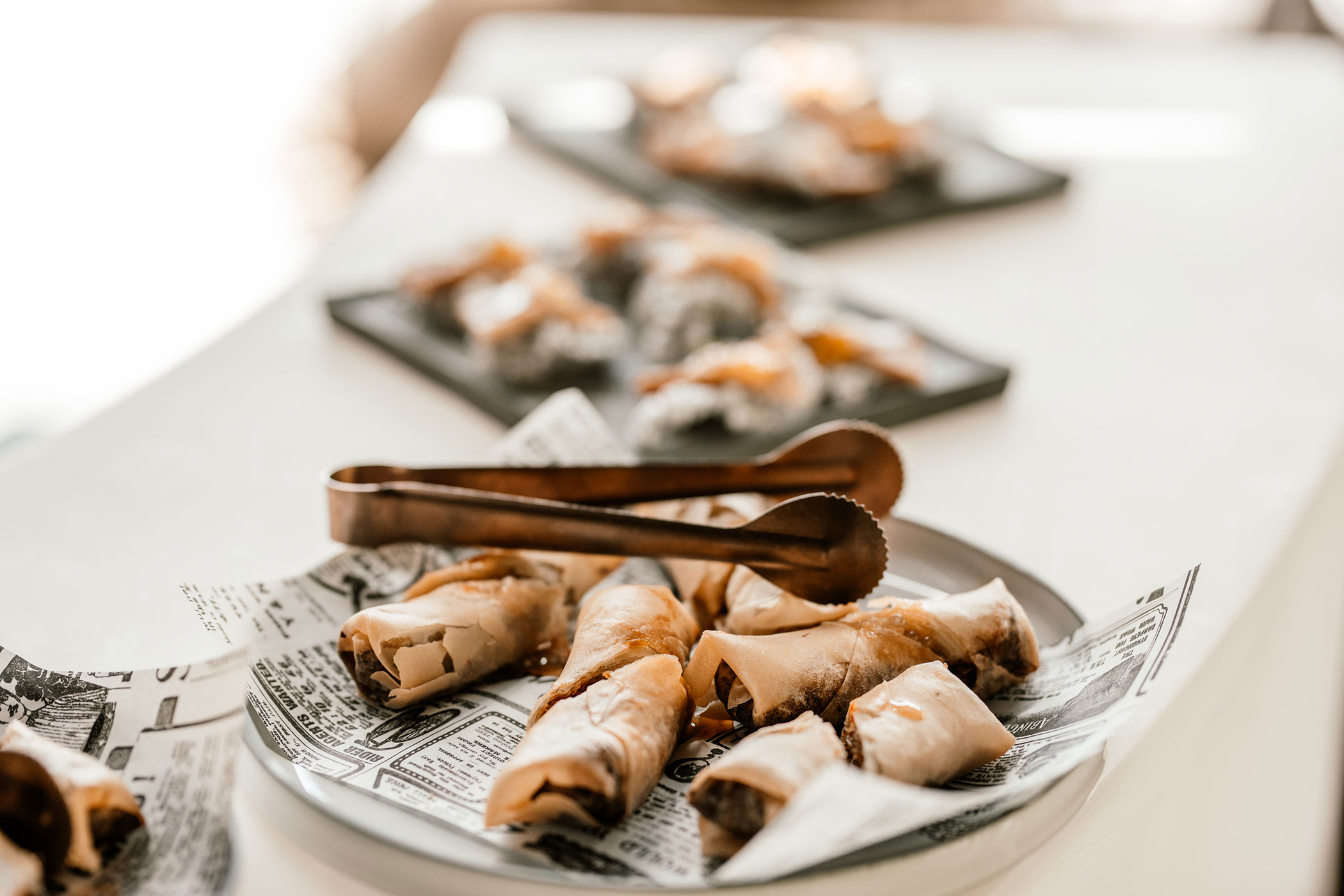 Chillen im Stochas - Wedding - Detailaufnahme Röllchen - Hotel Sonnleiten